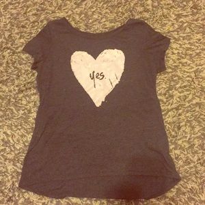 Grey and white cute t-shirt